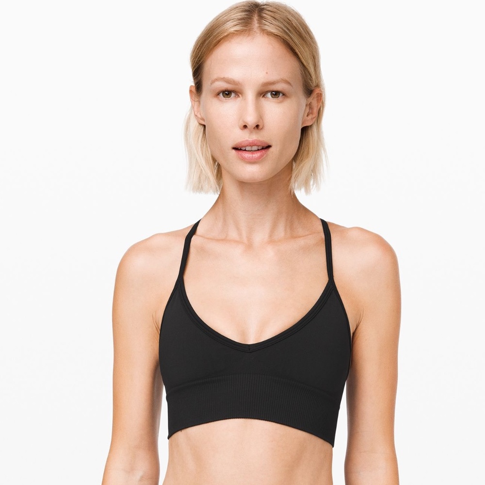 Lululemon Ebb to Street A/B Bra - size 8 - black